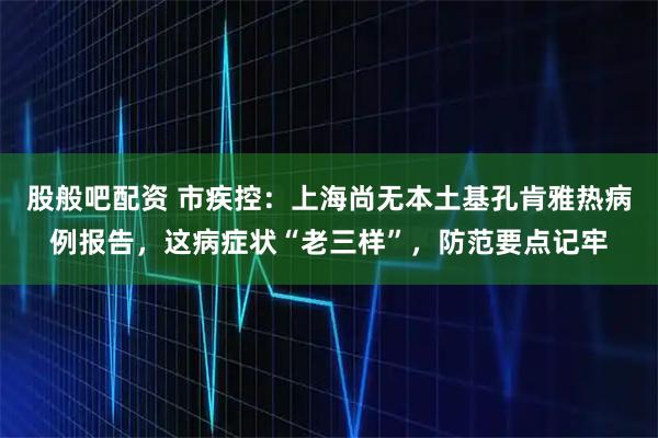 股般吧配资 市疾控：上海尚无本土基孔肯雅热病例报告，这病症状“老三样”，防范要点记牢